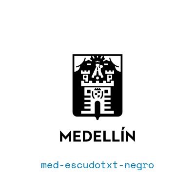 Escudo negro con texto